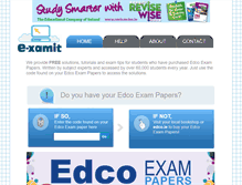 Tablet Screenshot of e-xamit.ie